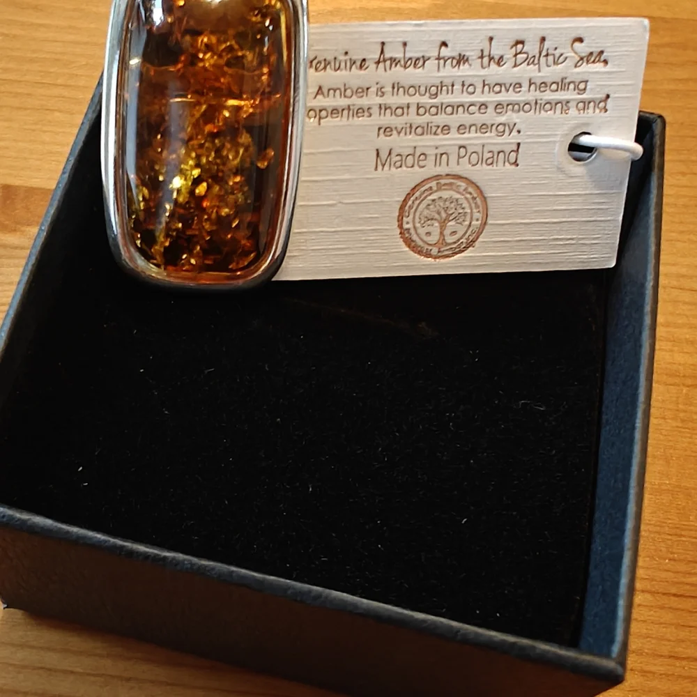 925 Midwest Amber Ring - Picture 11 of 16